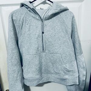 Scuba oversized funnel neck half zip